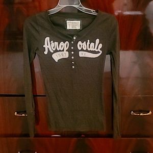 Green stretch aeropostale shirt